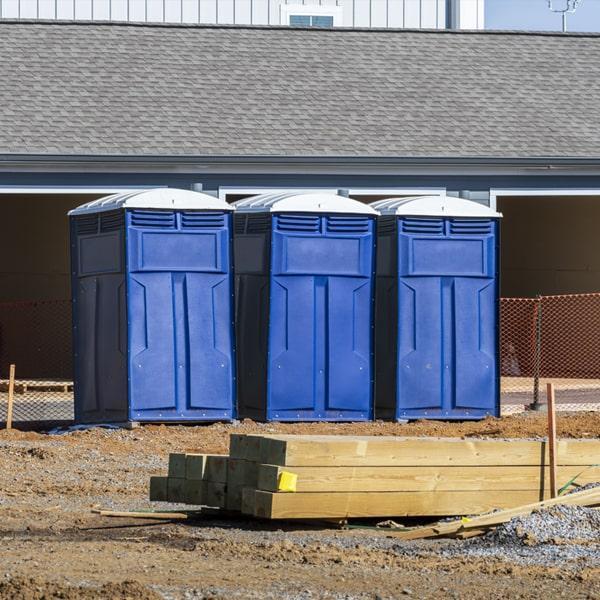 Heavy-duty construction site porta potty in Enterprise, Alabama